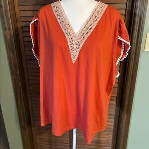 SHEIN Flutter Sleeve Top